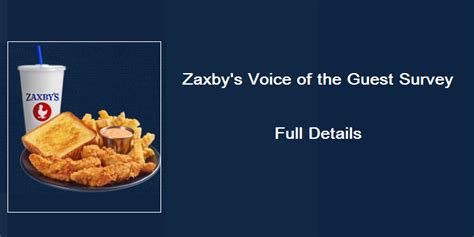 Zaxbys Voice of the Guest